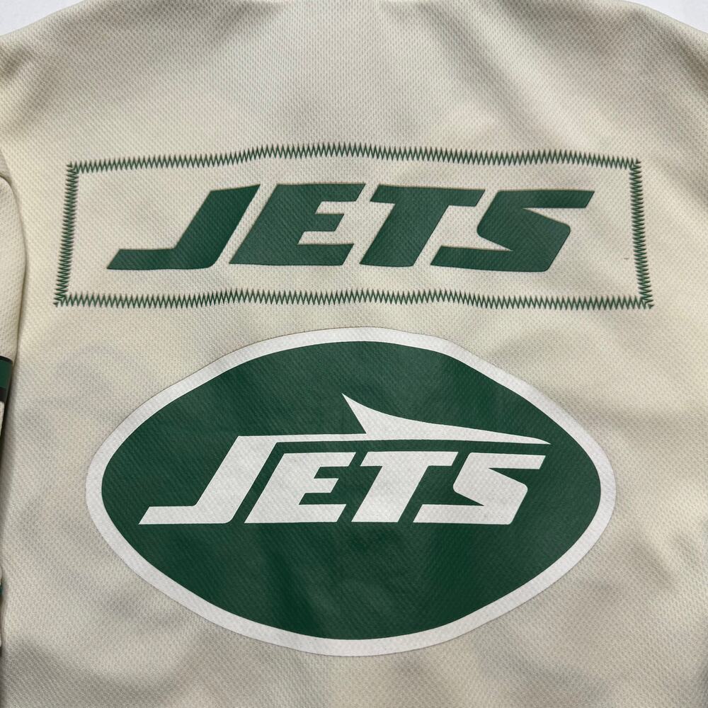 NFL New York Jets throwback baseball jersey hoodie Size Small - Picture 10 of 14